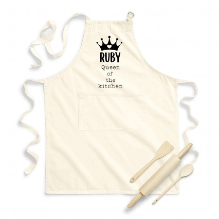 Personalised Apron Adults - Natural Cotton